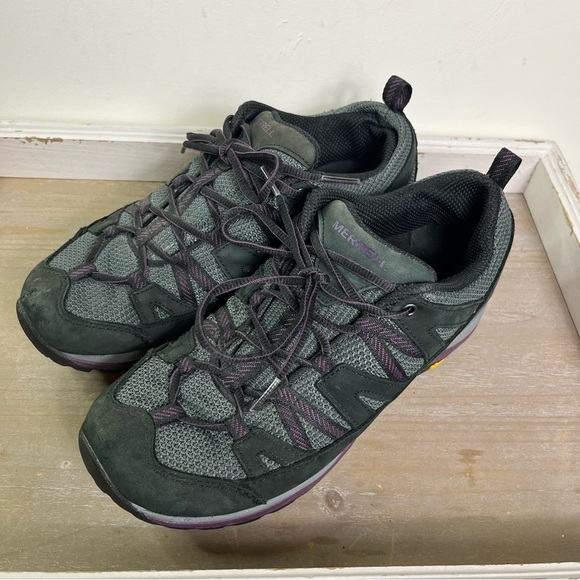 Merrell Other - Merrell Siren Sport 3 Hiking Shoes Women 9W Gray Purple Vibram Trail Sneaker